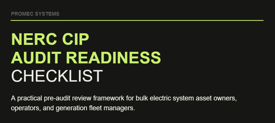 NERC CIP Audit Readiness Checklist