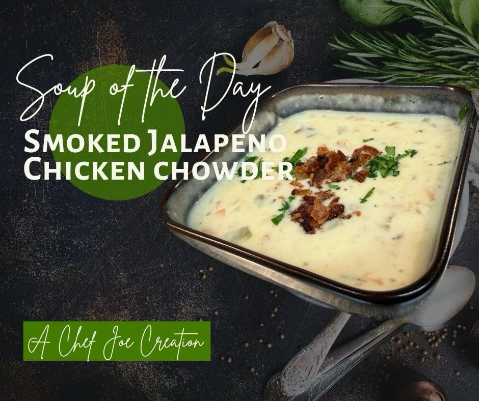 Made by chef Joe Smoked jalapeno chicken chowder. #eats #freds # snohomish #soup