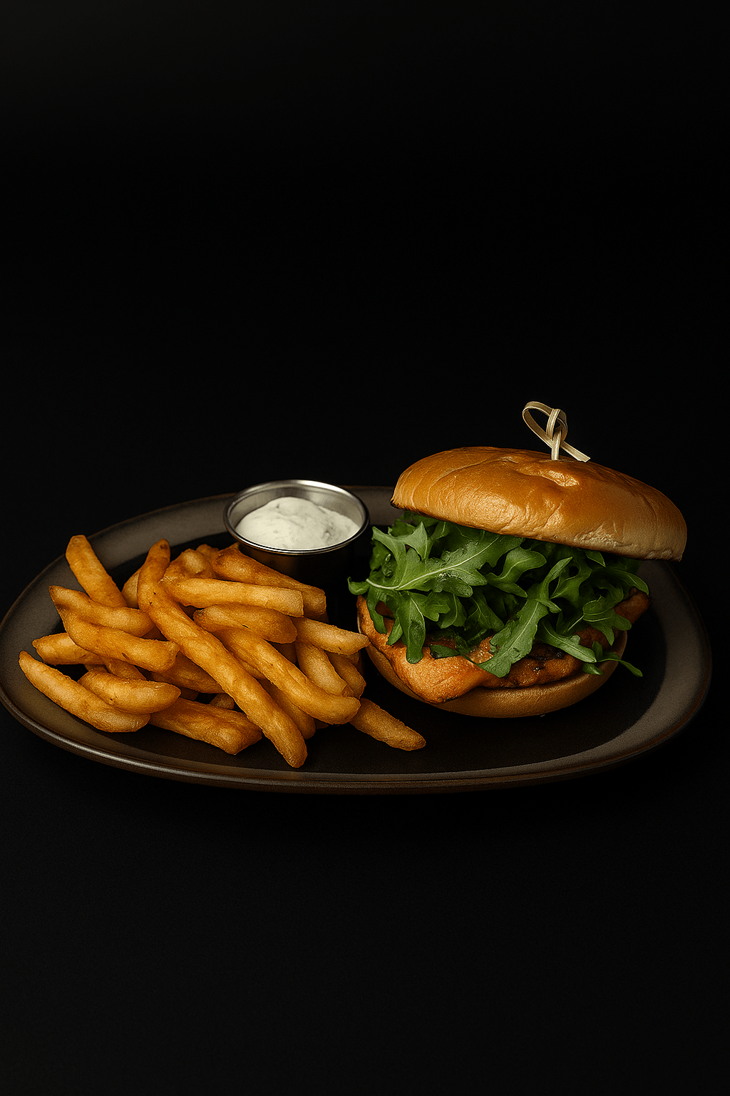 sockeye salmon filet grilled and served on a house burger bun