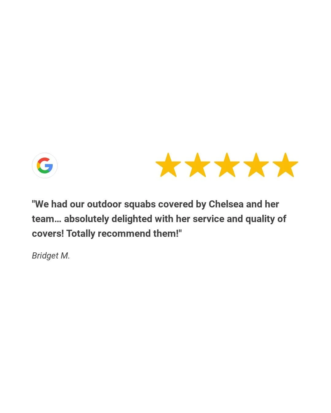 Another great review from one of our customers...