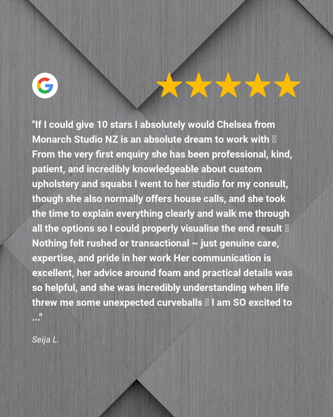 Another great review from one of our customers...