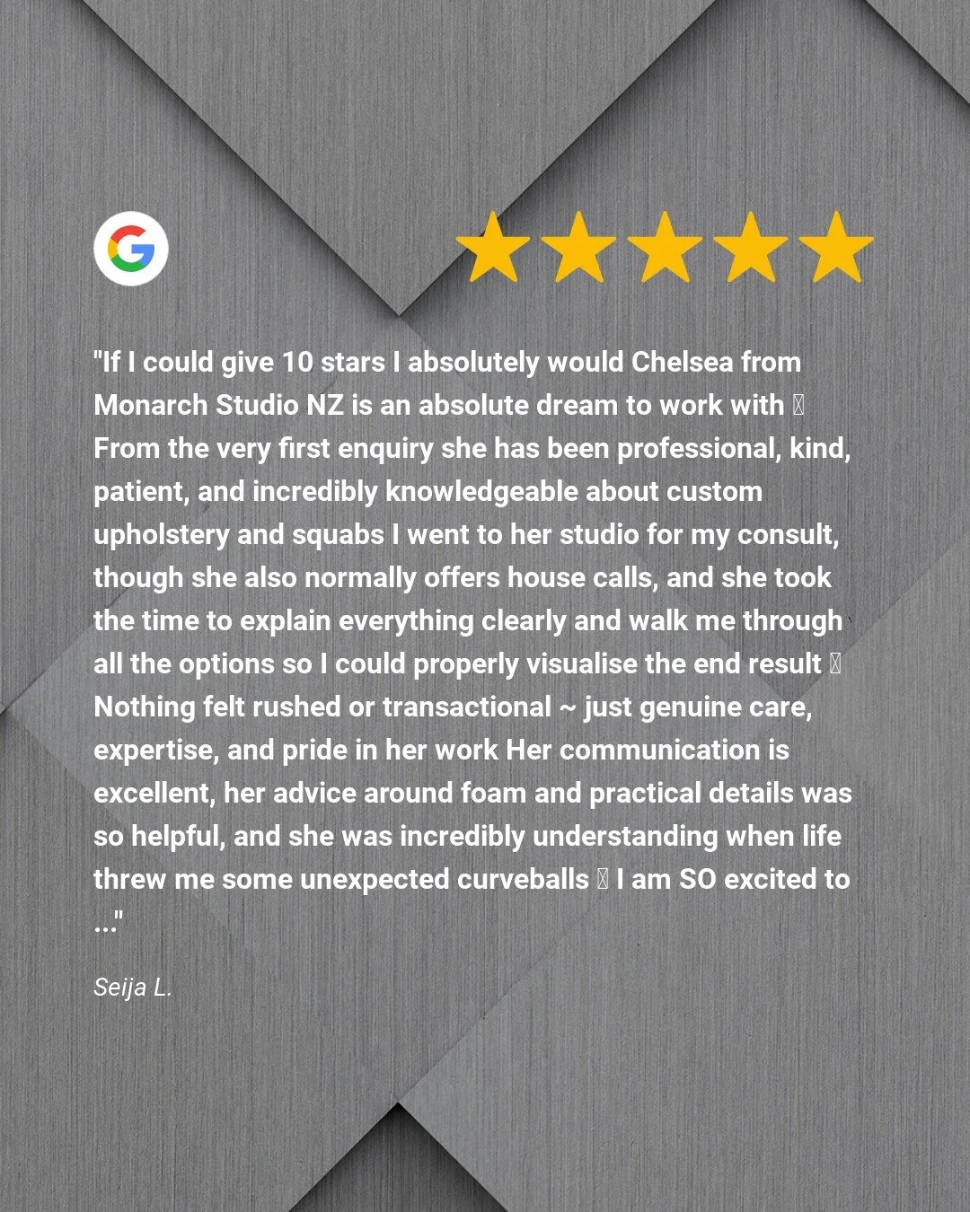 Another great review from one of our customers...