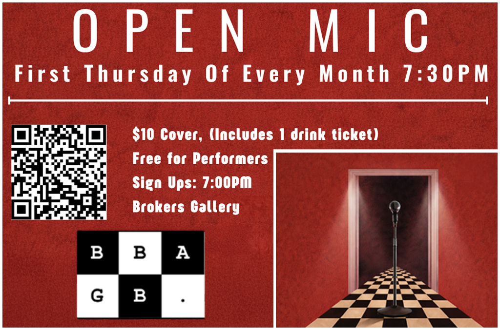 Broker's Gallery Open Mic Night
