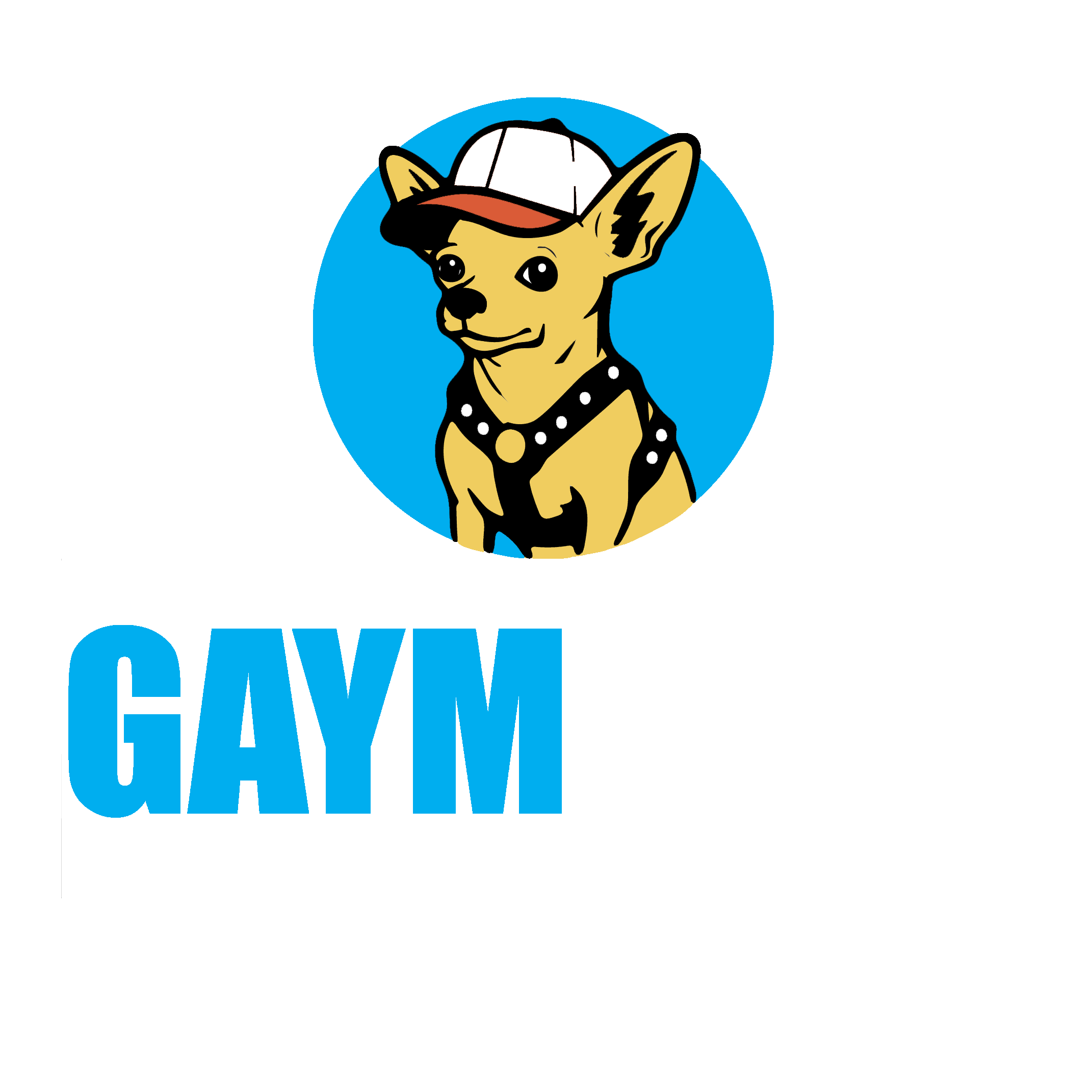 GaymPlan Dog Logo White Text