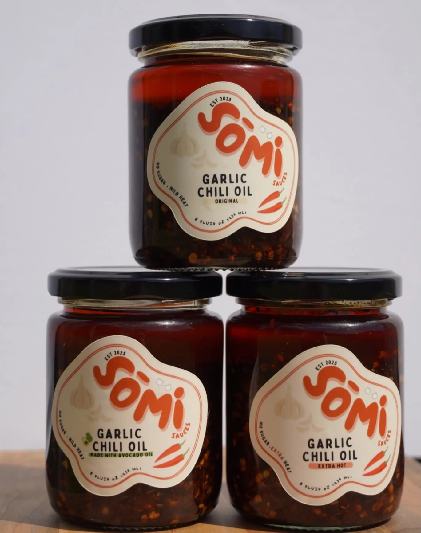 The wait is over. 🌶️

SōMi is officially back.

Meet the lineup:
❤️ Original
🥑 Avocado Oil
🔥 Extra Hot

Our shop is live and ready for your orders.
Let&rsquo;s eat.