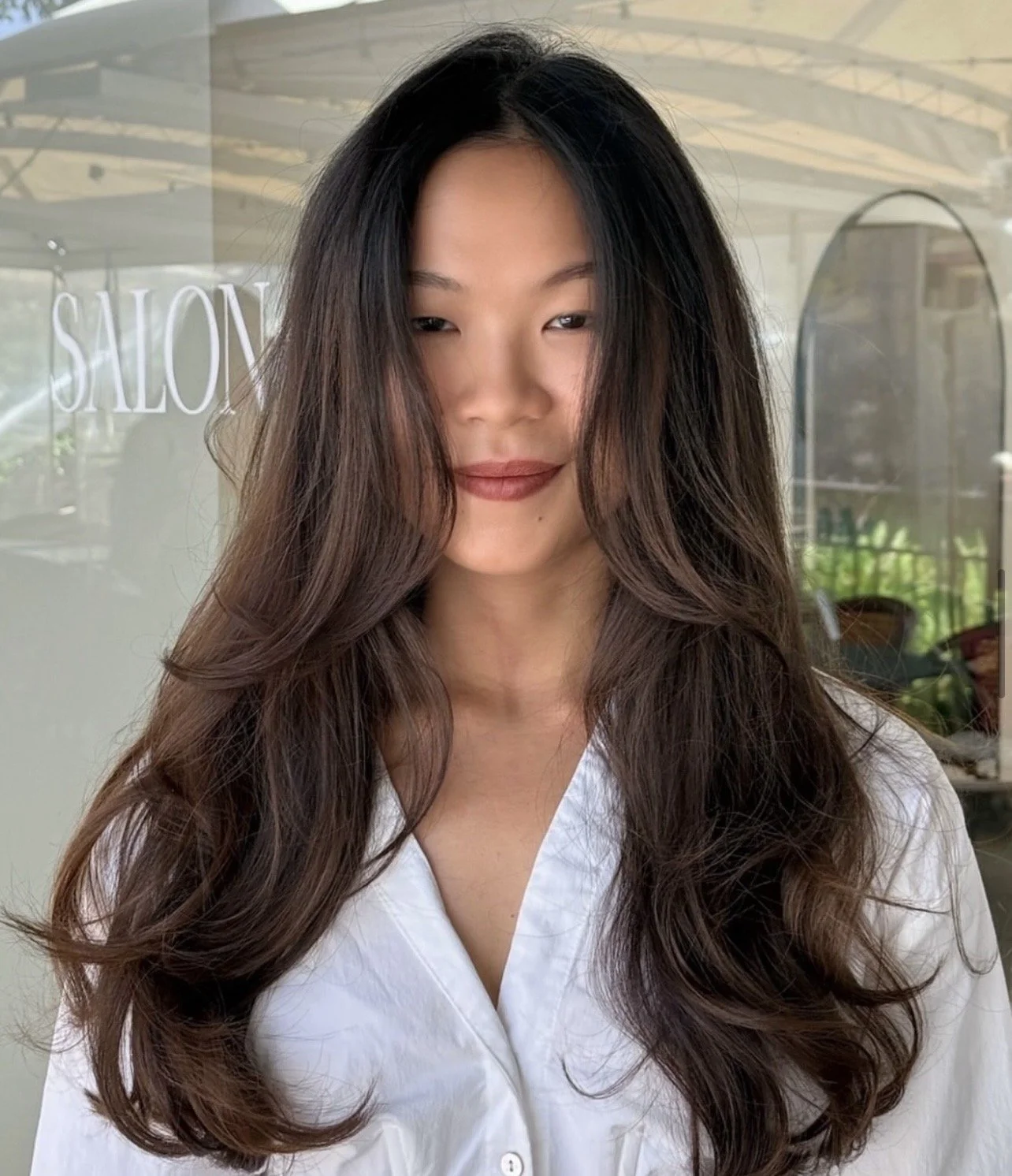 brunette blowout