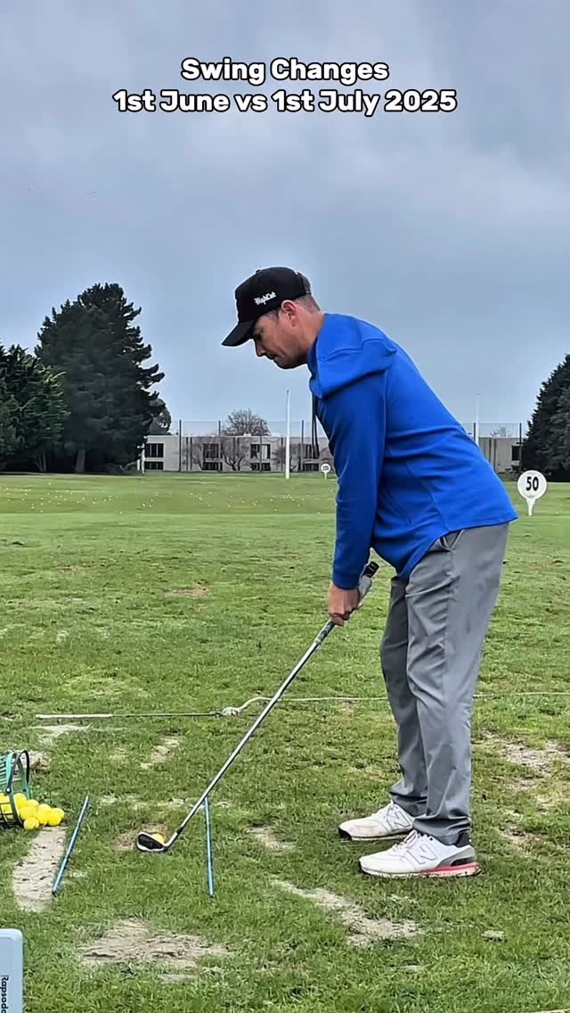 Focus over the past month has been the trail elbow and transition at the top.
I have a tendency to get across the line and the club gets unstable at the top which you can see in the first swing.
Focus has been keeping whole swing more on plane, tr