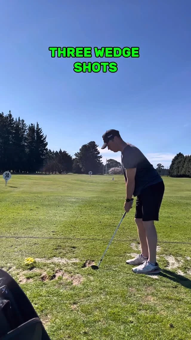 Adding a few wedge options 🎯 #wedgepractice #golfnz #golfswing #golfaddict #golftraining #golflife #golfcoaching #golfpractice