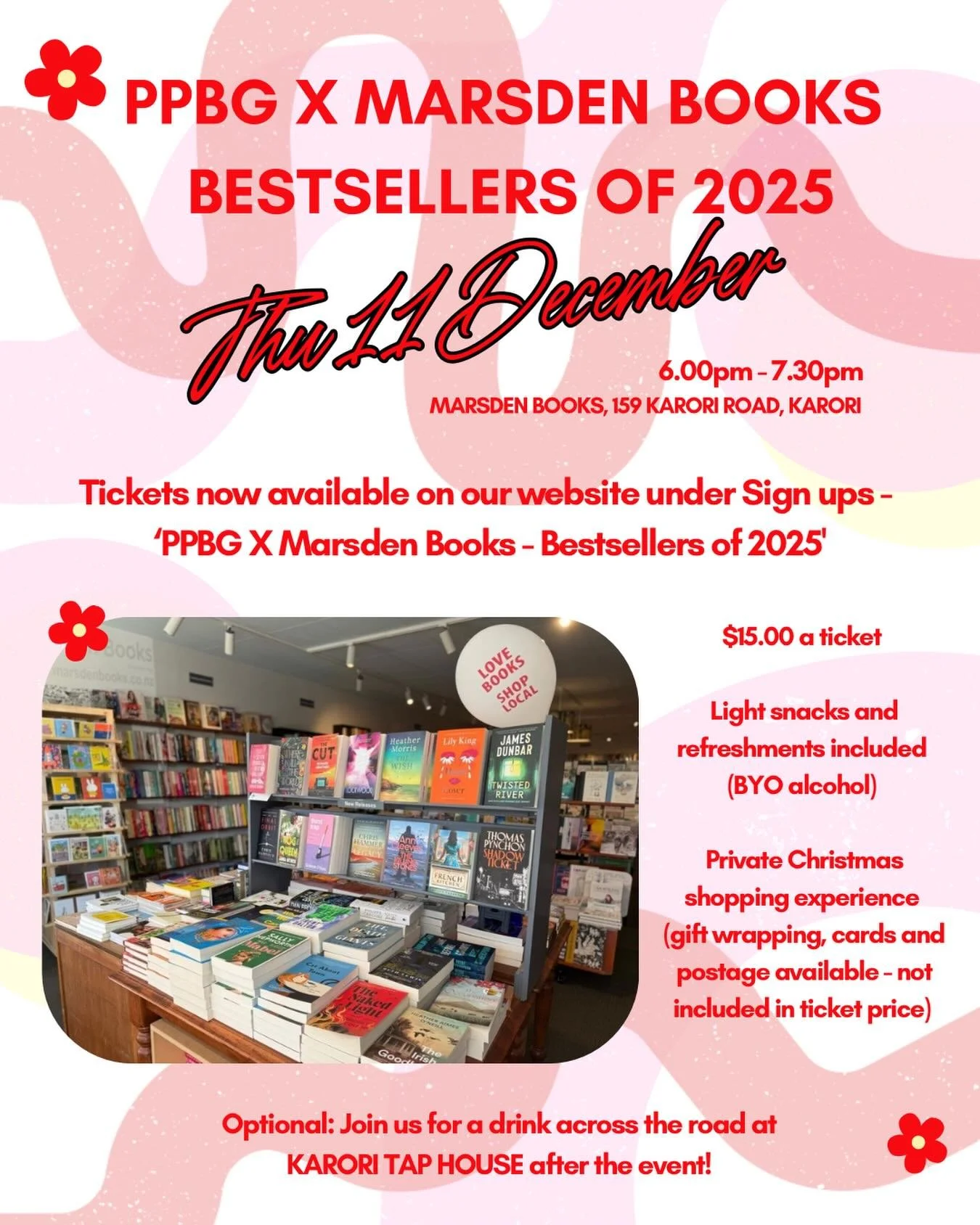 A wee reminder that we still tickets for our Bestsellers of 2025 event in December 📚 join us for a night of fun and BOOKS, BOOKS, BOOKS! Light refreshments included, get your Christmas shopping sorted and meet some other Pen Pal Book Gals! Link in b