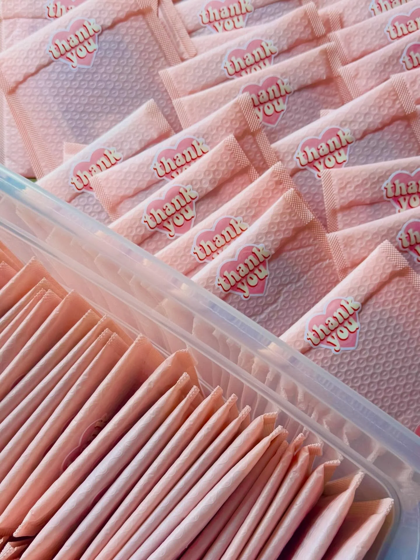 And just like that, the last Welcome Packs of the year coming to you gals soon 💕 the real MVPs go out to our local post office, who have to scan each one of these 😅