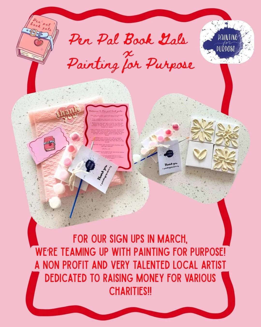 EEEPP SIGN UP MONTH IS HERE!! And whilst we haven&rsquo;t opened them just yet (SOON we promise&hellip;) we are SO excited to announce we&rsquo;re teaming up with @paintingforpurpose.nz this month! 🎨🖌️ For every gal who sign ups, you&rsquo;ll find 