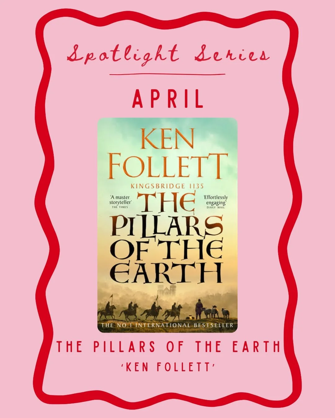 Our April Spotlight Series is hereeeeee! Introducing the lovely @hillas who shares with us gals, one of her favourite books - The Pillars of the Earth 💕 Give Hilary some love and let us know if you&rsquo;ve read this goodie 📚