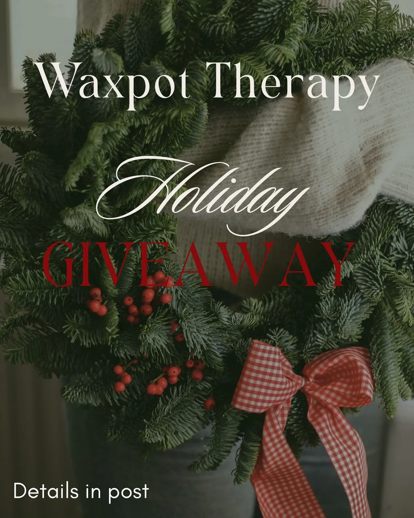 🎄✨ CHRISTMAS GIVEAWAY BABESSSS ✨🎄
Okay listen&hellip; I love spoiling you. You guys are the reason Waxpot Therapy is what it is &mdash; the laughs, the therapy sessions, I appreciate you more than you know.

So I&rsquo;m doing a Holiday Giveaway an