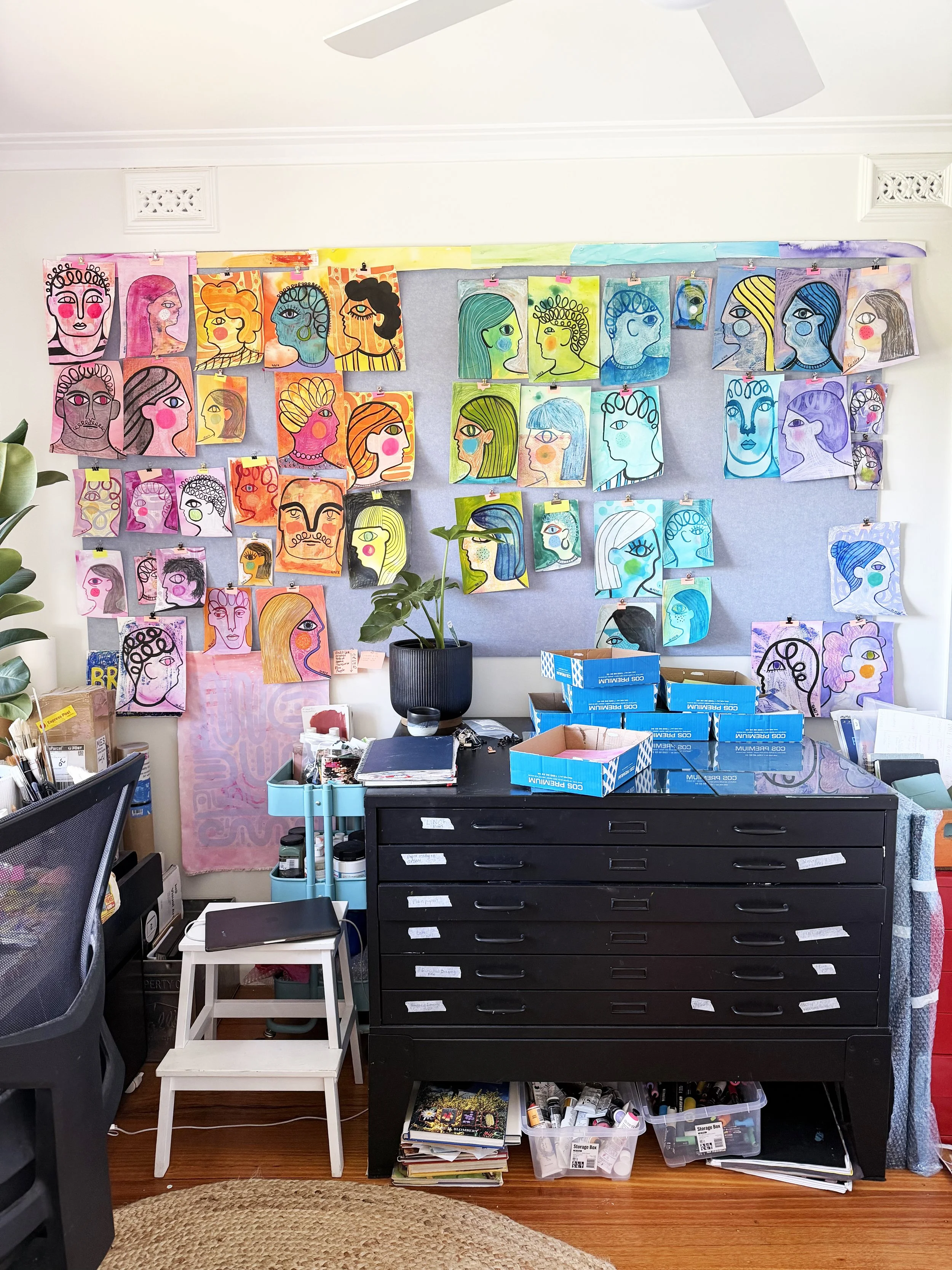 rainbow faces in progress.jpg