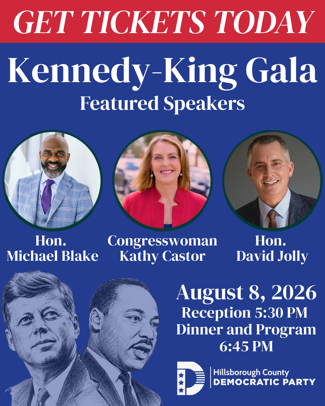 Kennedy King Gala Ticket Flyer