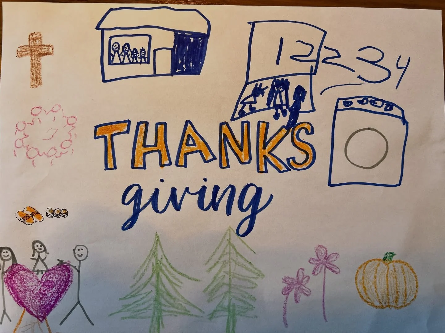 This morning we took some time as a family to draw what we are thankful for. I hope you have some time this weekend to express gratitude and spend time with your loved ones. Happy Thanksgiving everyone!