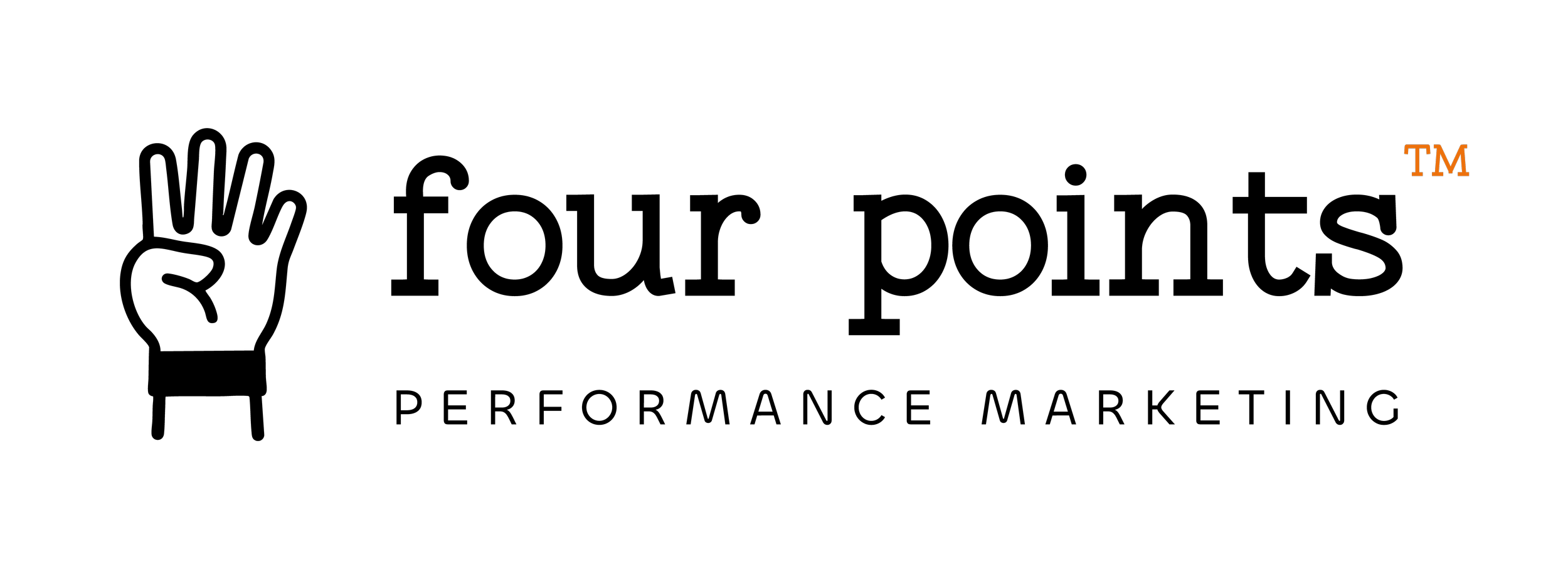Black logo with orange TM symbol on the right side.