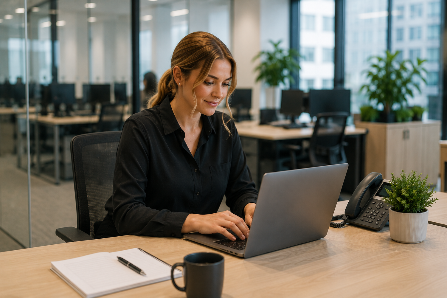 Office support professional working with Rockingham businesses