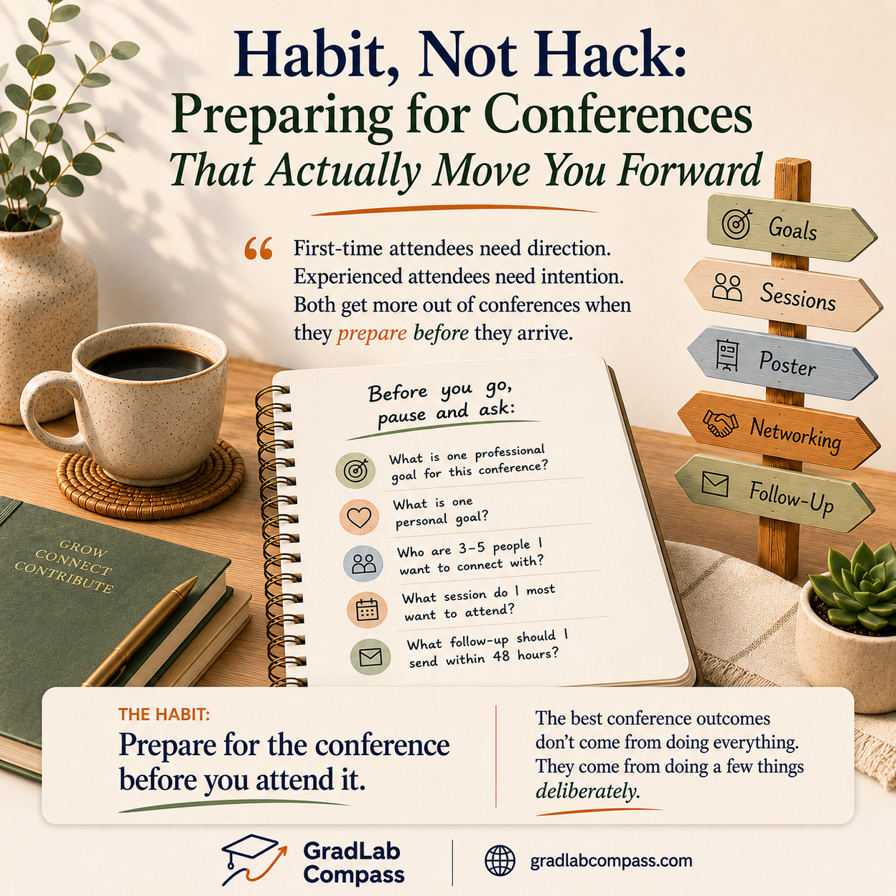 Habit, Not Hack: Preparing For a Conference (Trainee)