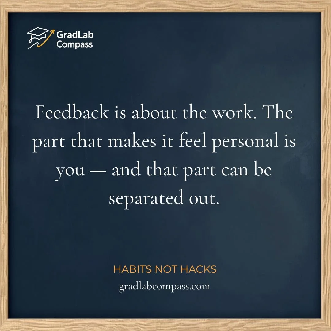 Habit, Not Hack: Separating Feedback from Identity (Trainee)