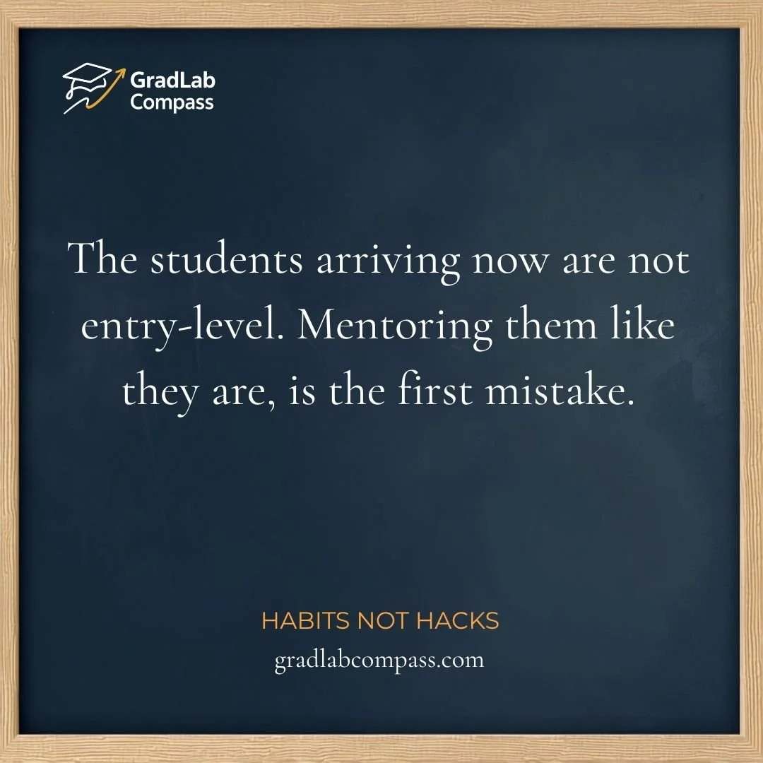Habit, Not Hack: The First Year Looks Different From the Other Side of the Desk (Mentor)