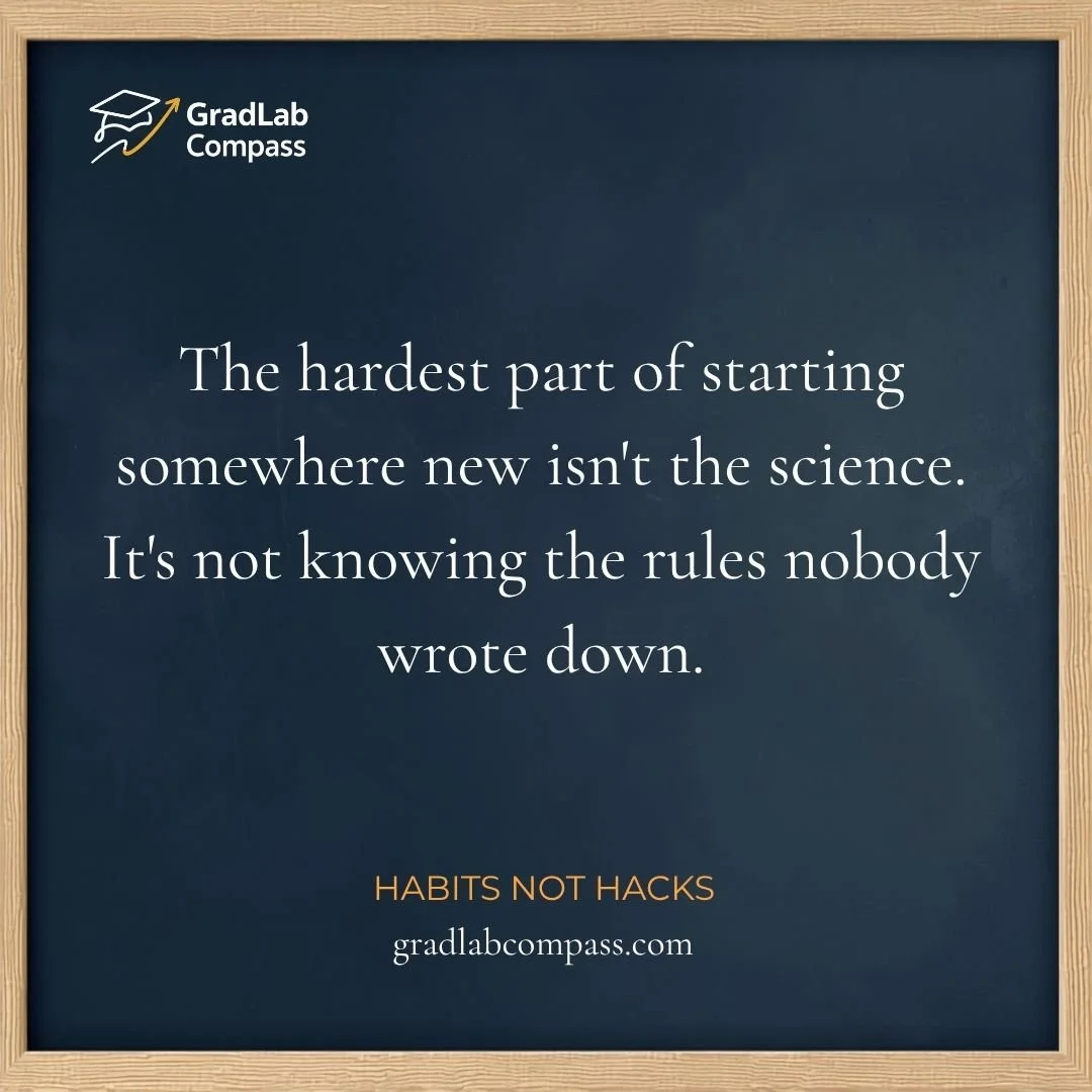Habit, Not Hack: Learn the Rules No One Wrote Down (Trainee)