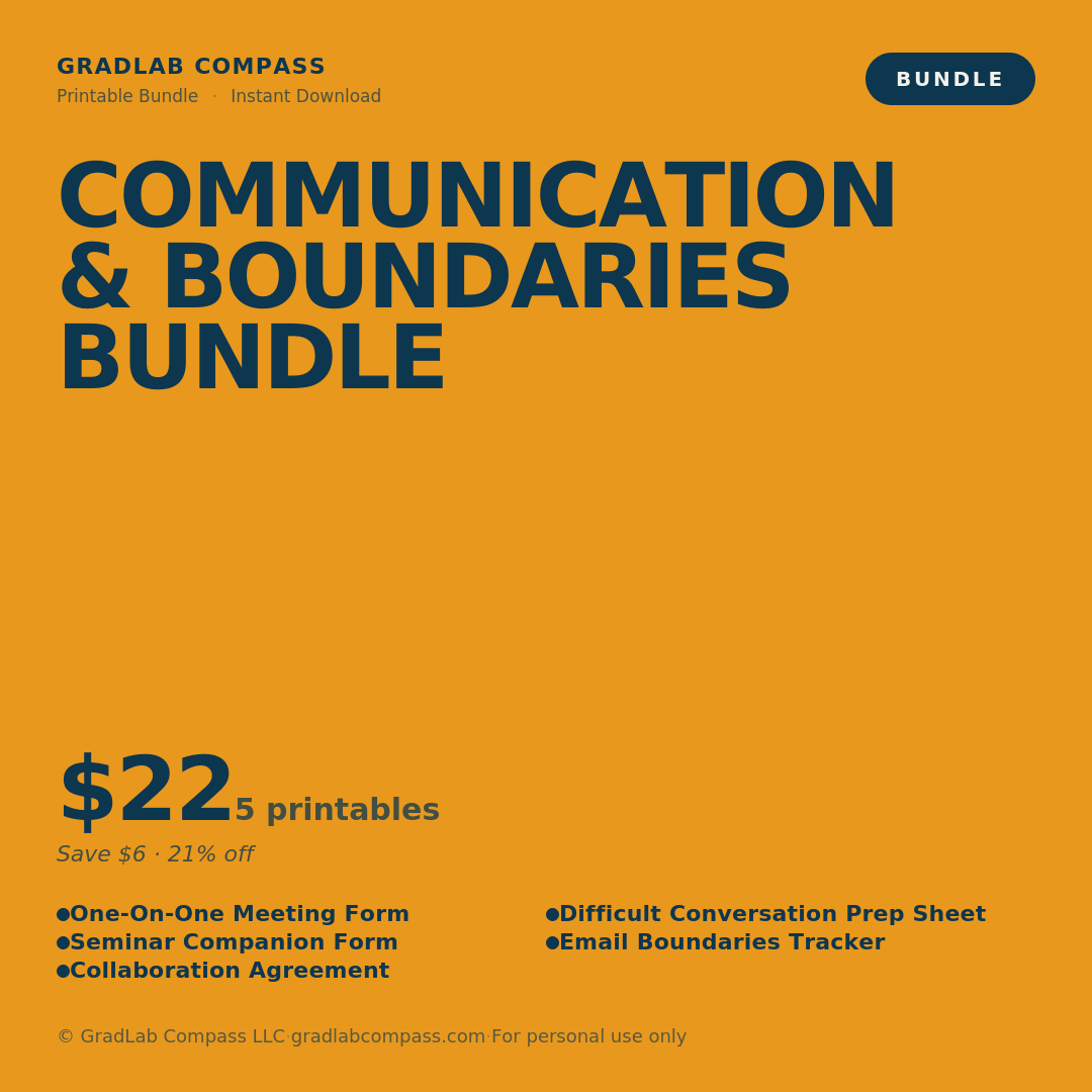 GLC Communication & Boundaries Bundle