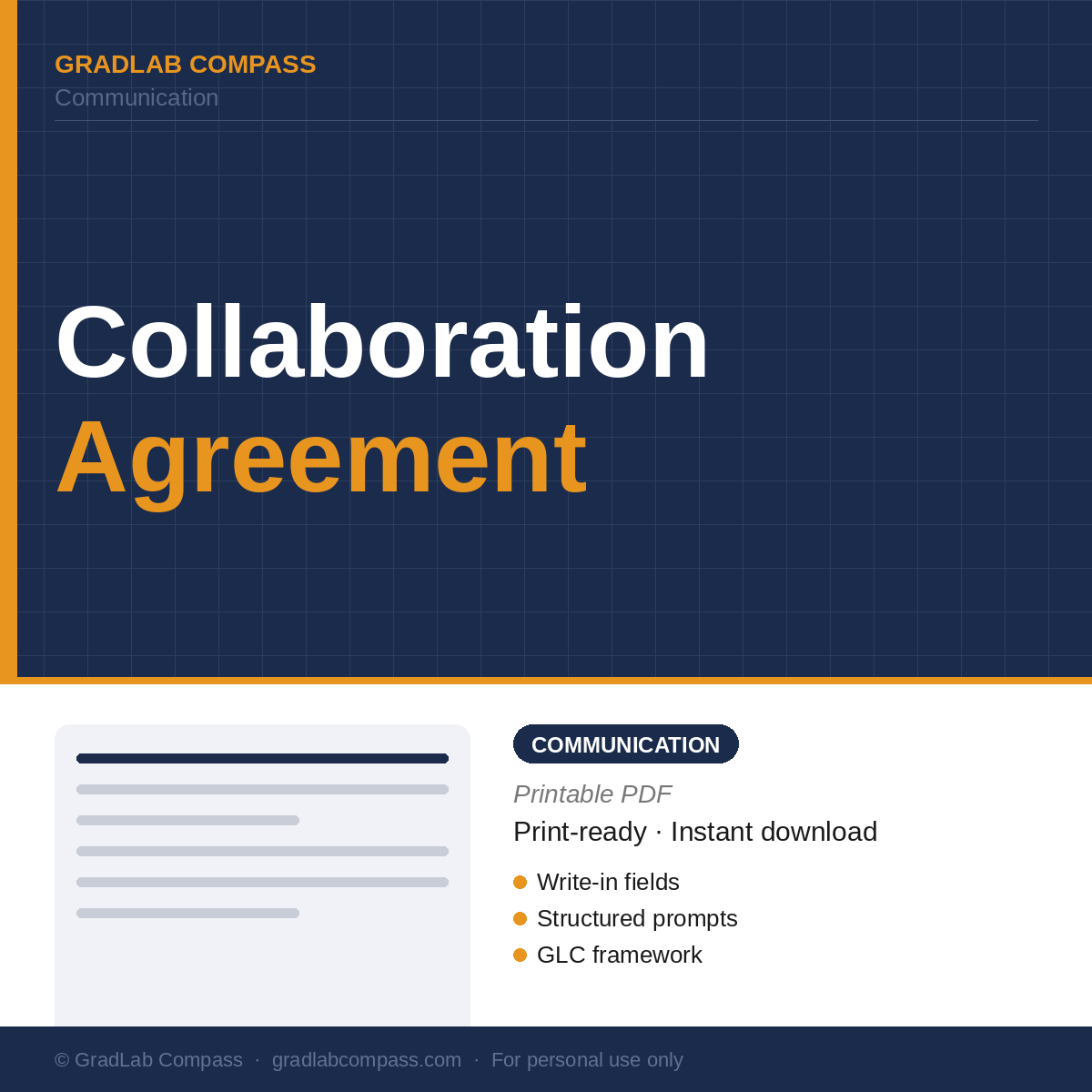 GLC Collaboration Agreement
