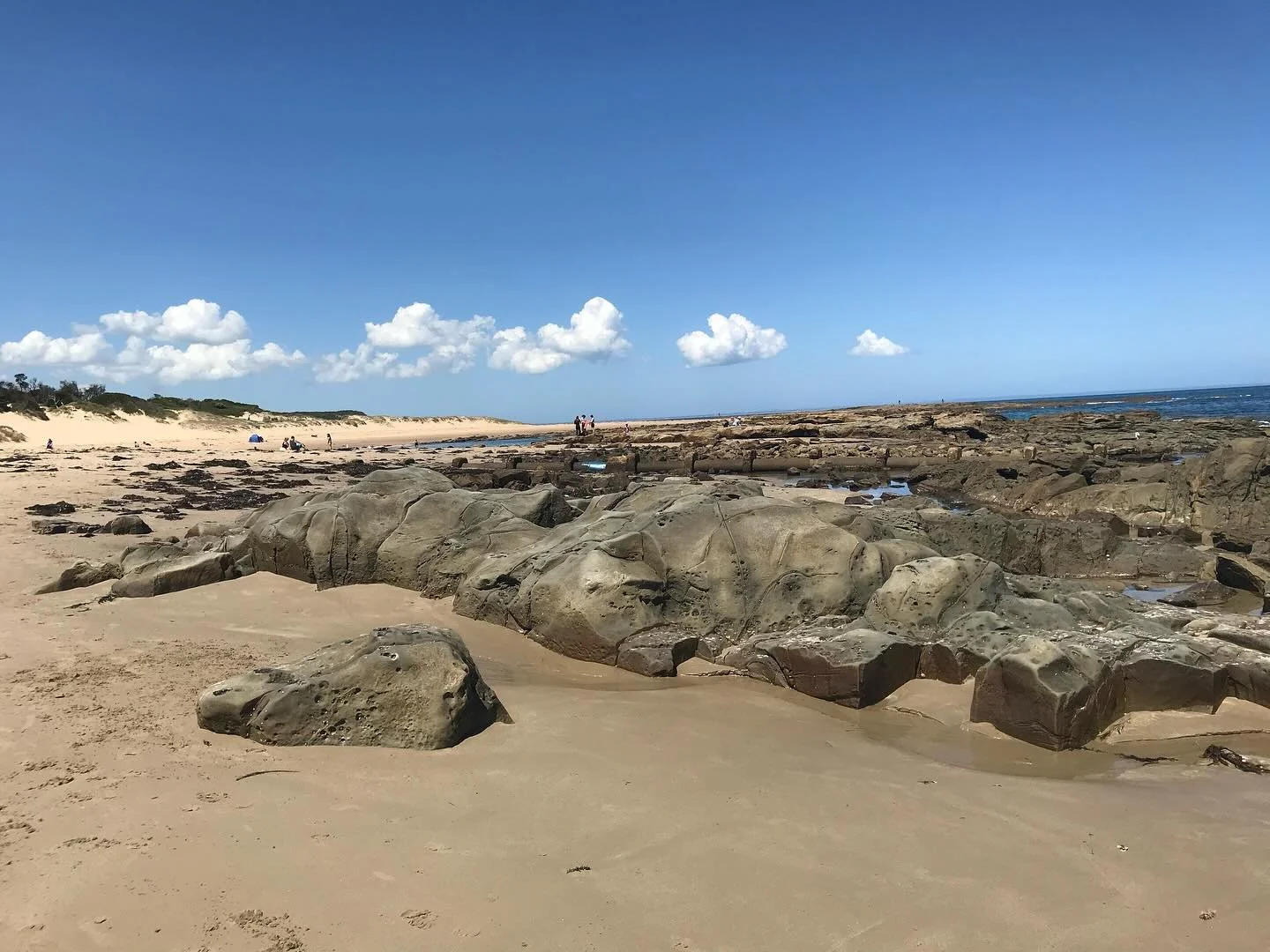 Beach to ourselves. Cold but invigorating. Inhaling the fresh air and feeling the sand between our toes. ❤️ #coastalliving