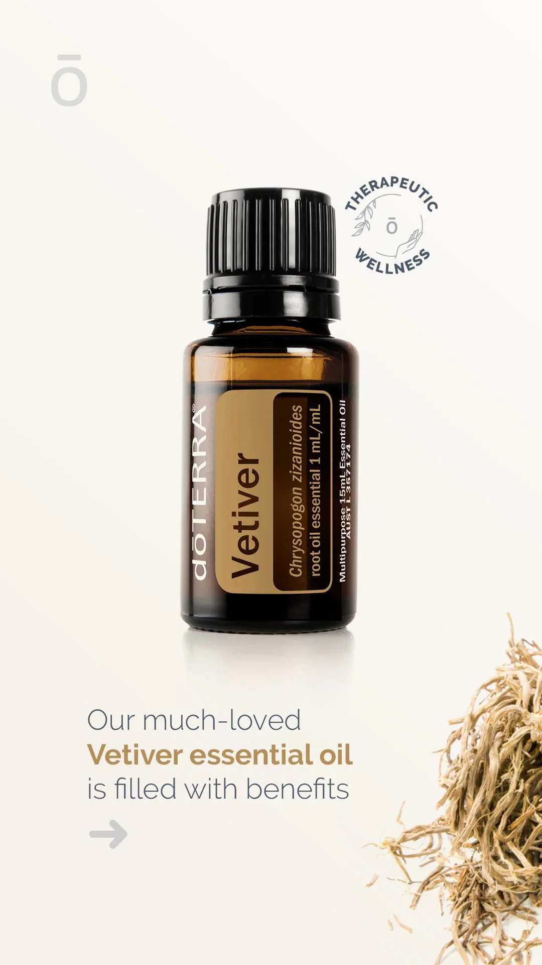 Doterra Vetiver Essential Oil 15mL