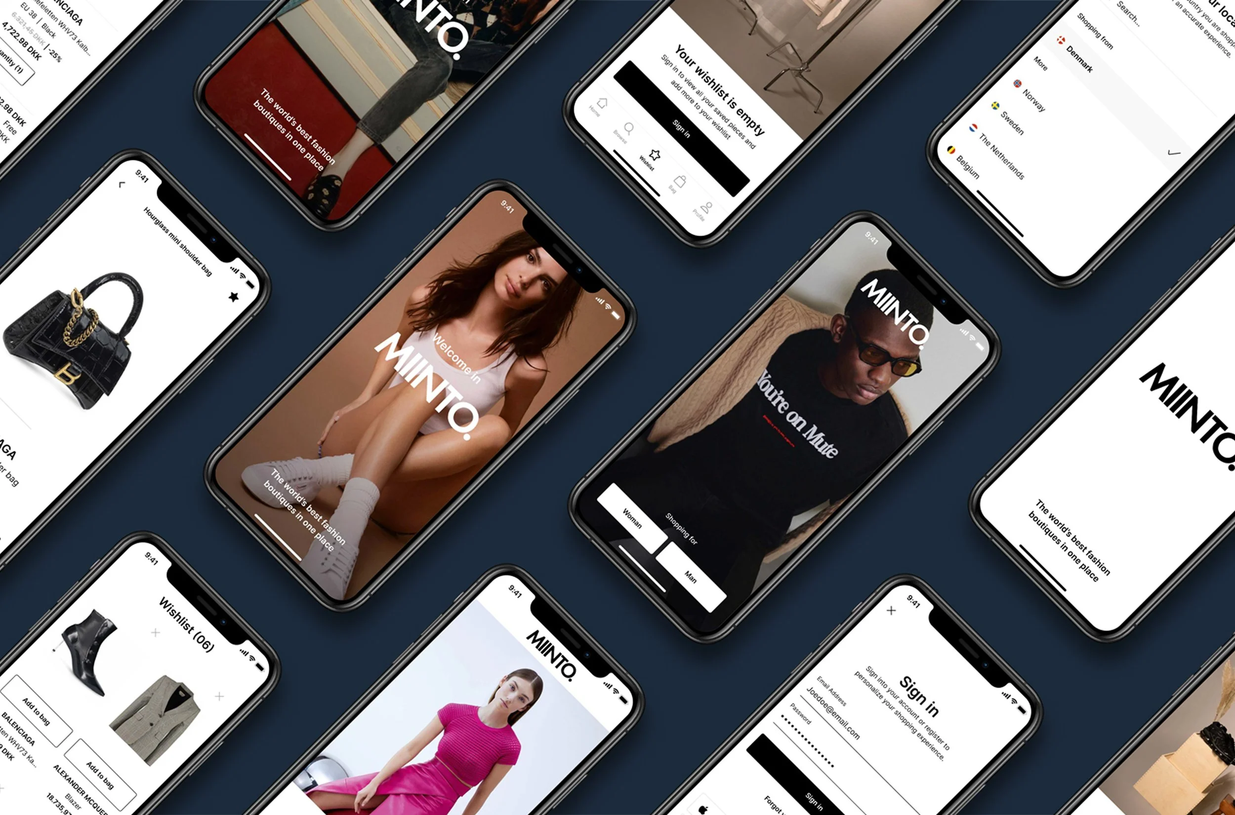 An image of Miinto Mobile App.