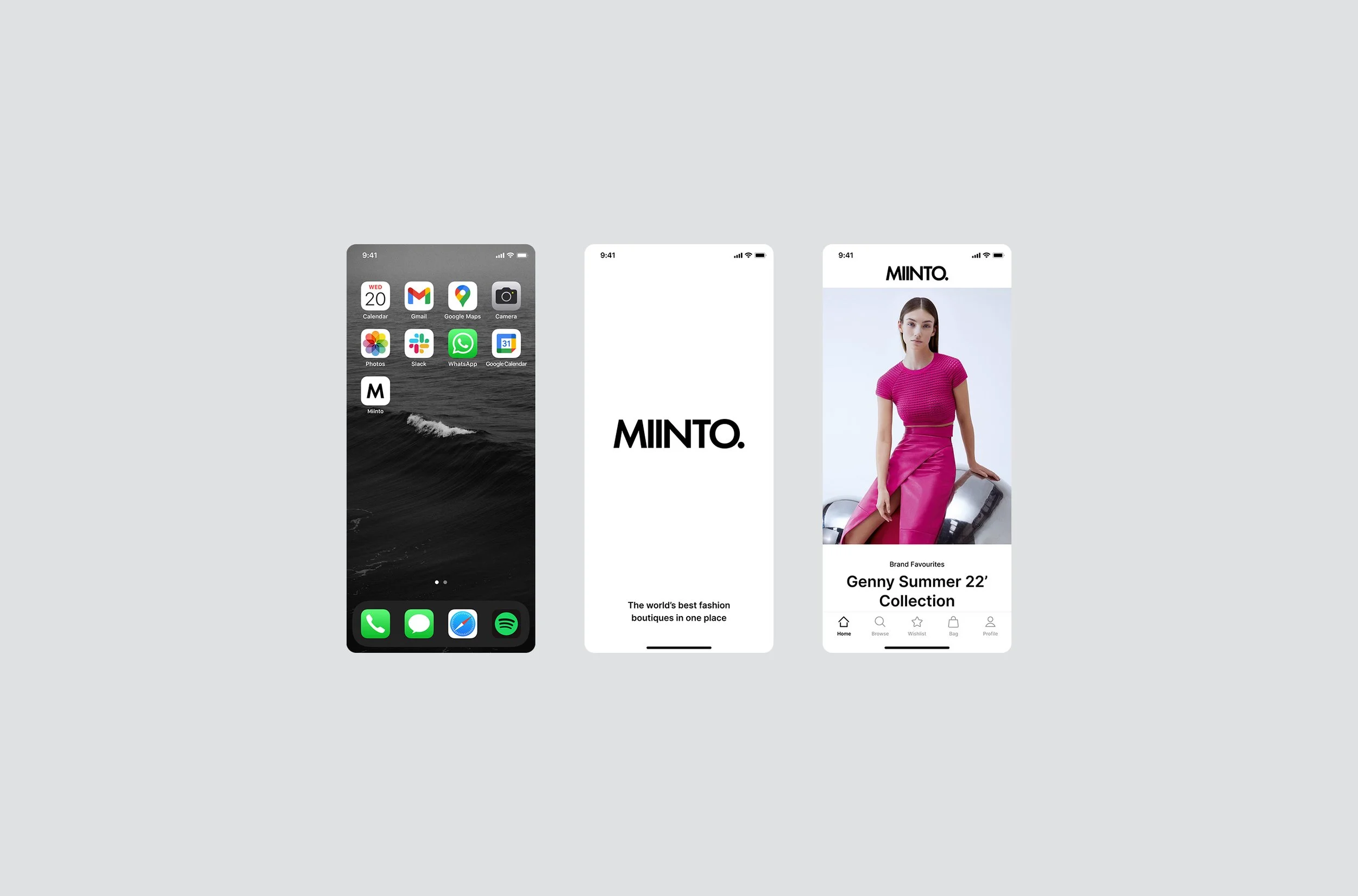 An image of Miinto Mobile App.