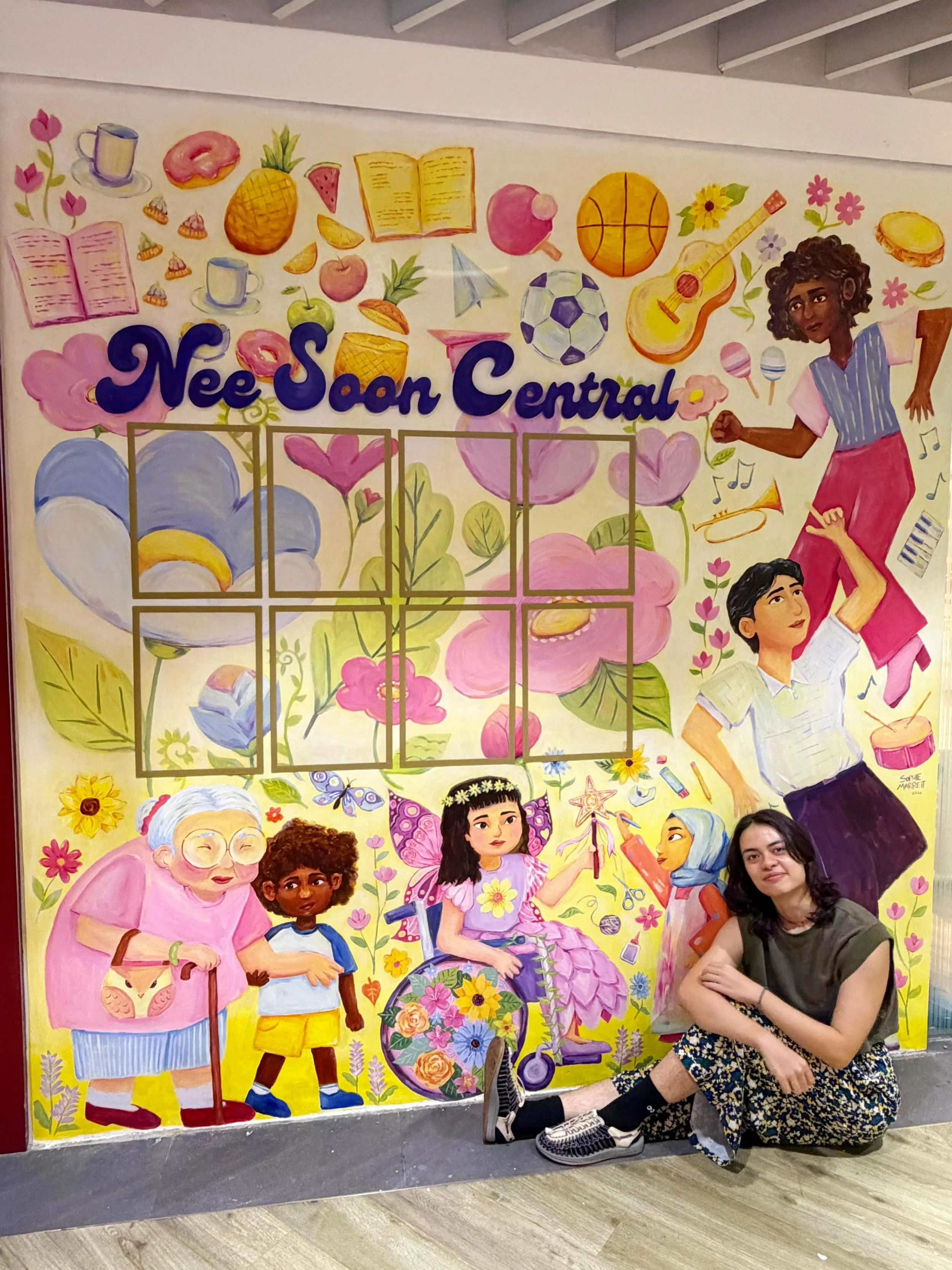Notice Board Mural x Nee Soon Central