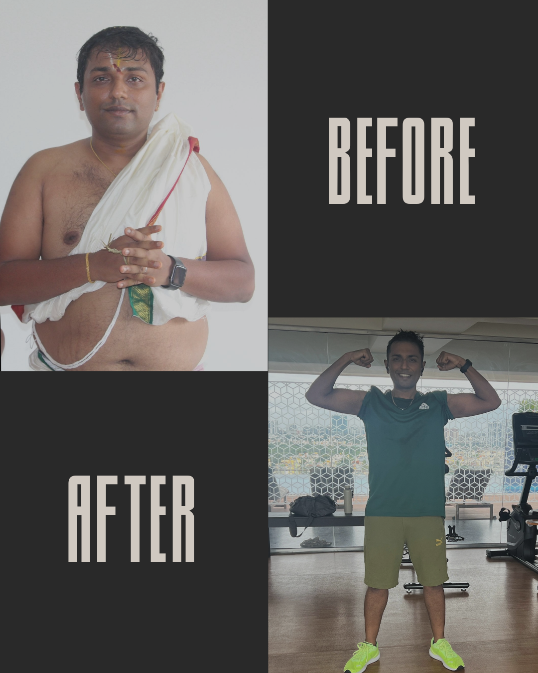 From 79kg to 66kg: How Bharath Transformed His Fitness in One Year