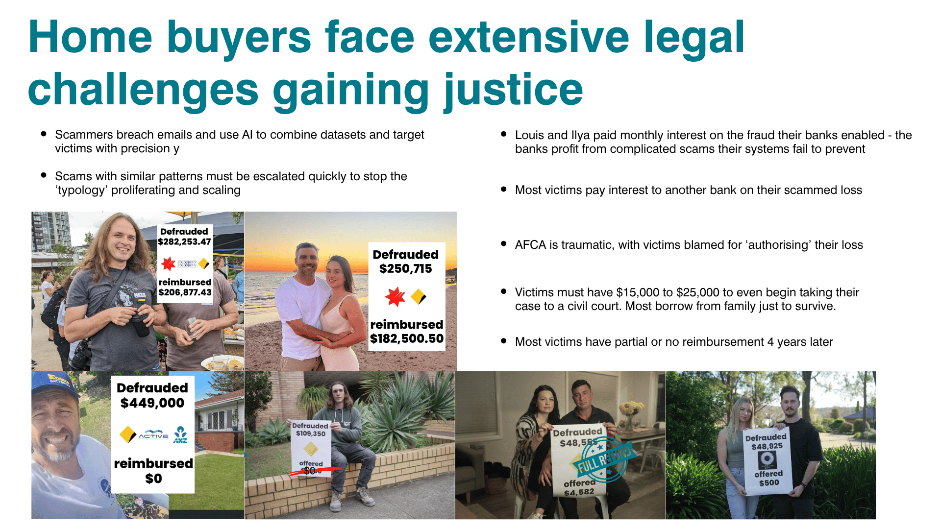 Homebuyers who have been scammed in NSW get nothing from banks or solicitors insurance