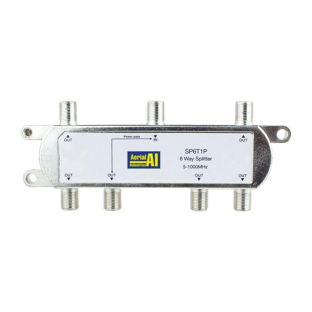 Splitter 6 Way 5 to 1000MHz 1 Port Power Pass