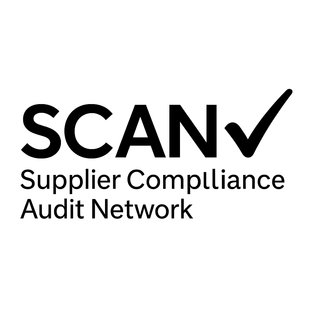 Logo of the Supplier Compliance Audit Network with the acronym SCAN and a check mark, emphasizing compliance and auditing.