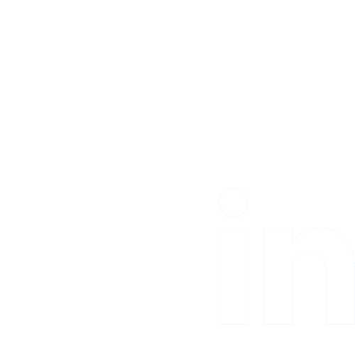 LinkedIn logo on a black background