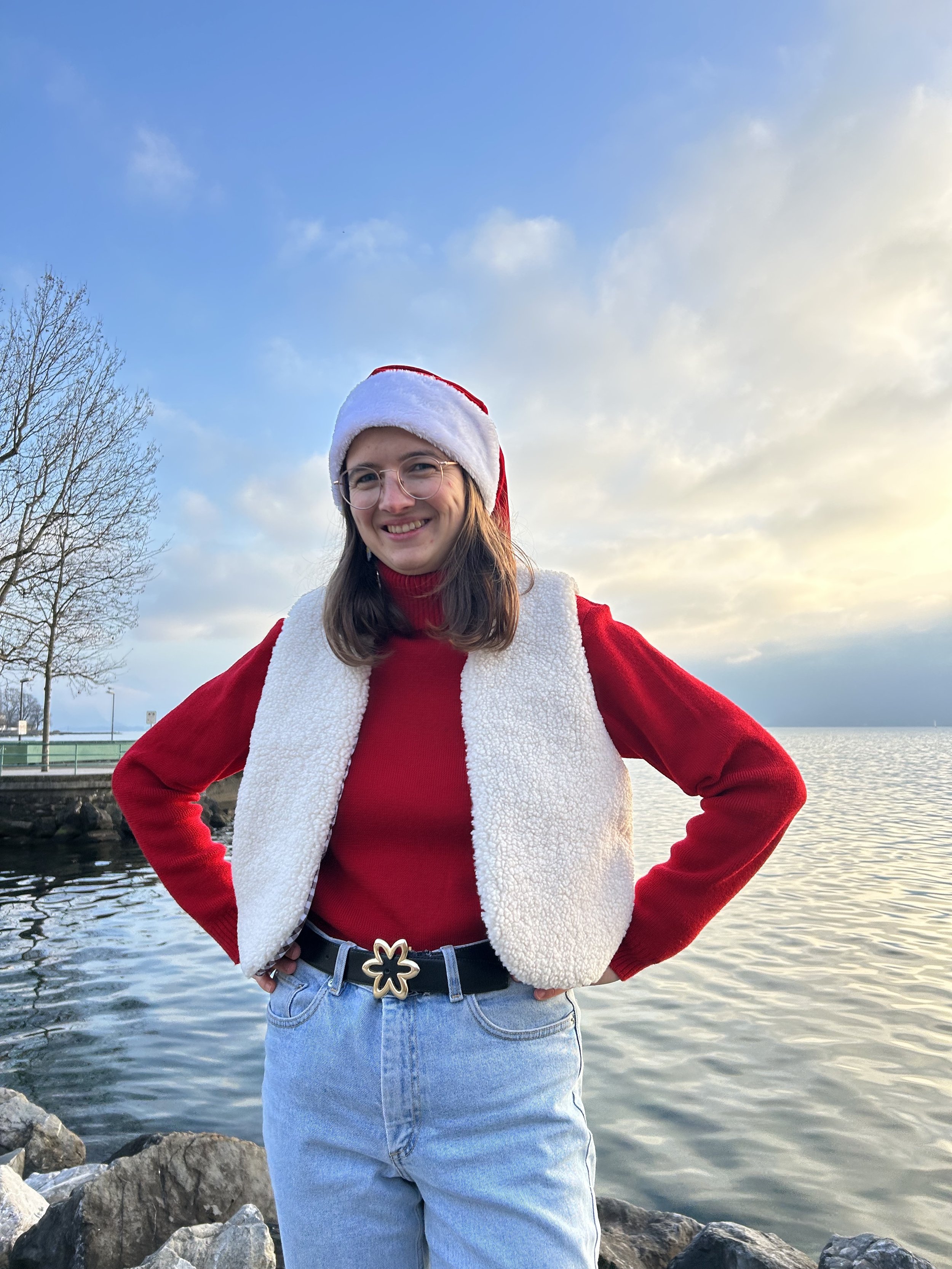 Gilet sans manches bouclette & vichy