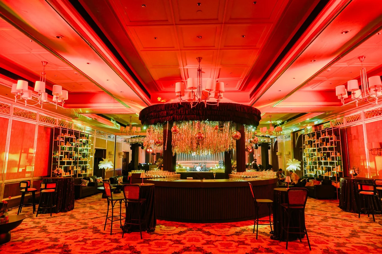 Taj West End ballroom set for the cocktail