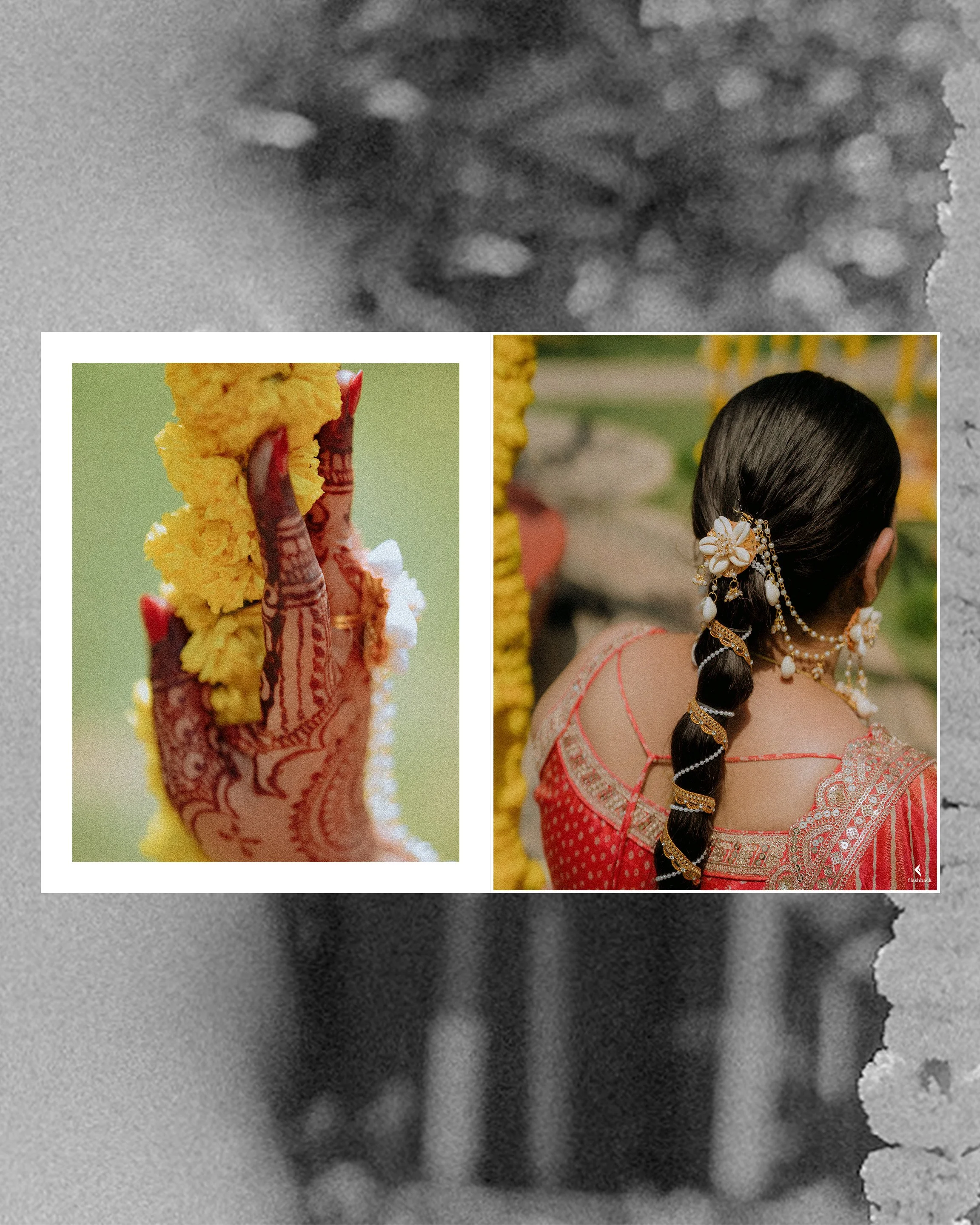 Accessory details of an indian bride on Haldi ceremony morning 