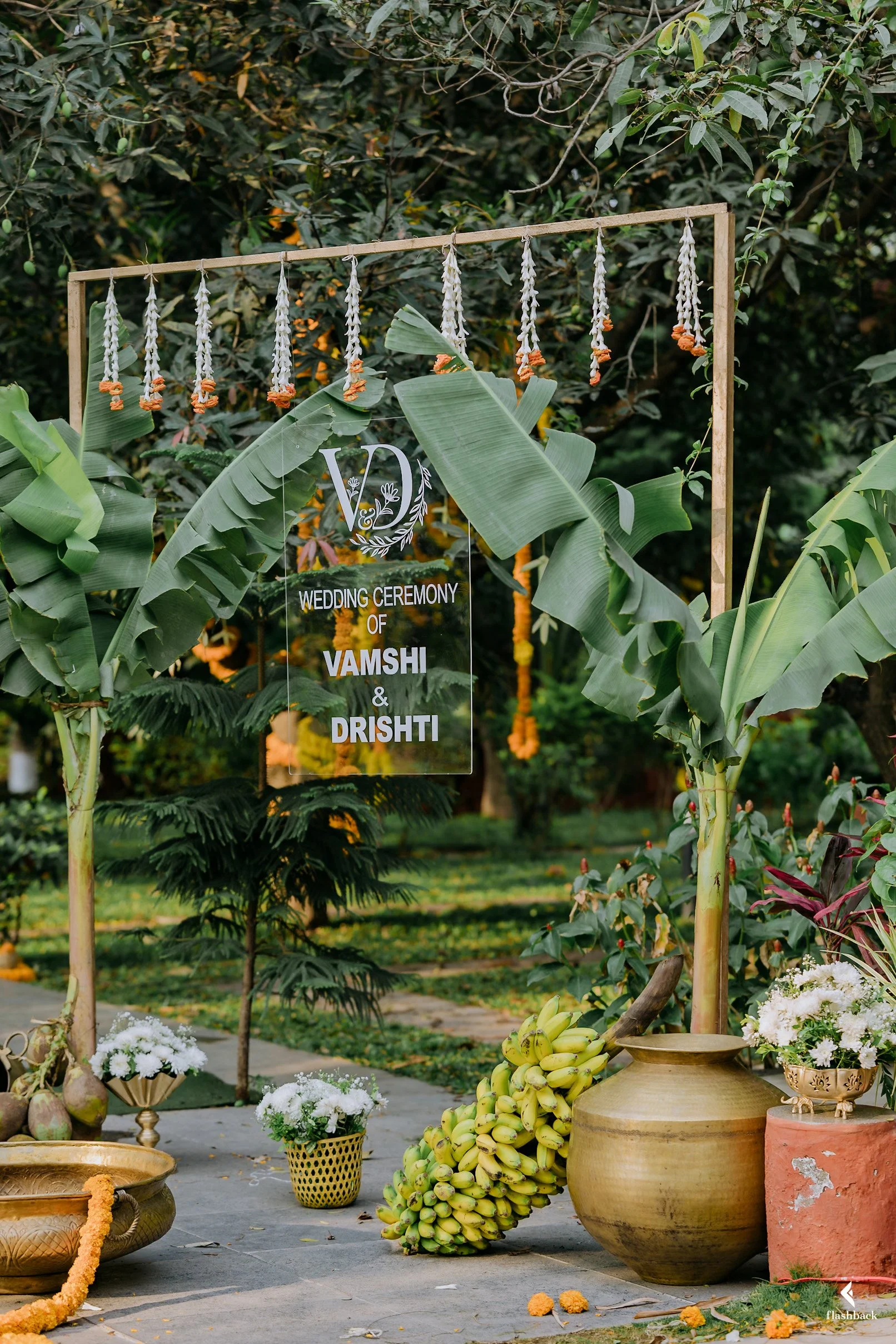 Decor-telegu-wedding-indian-wedding-decor-decorgoals-banana-leaves-flowers-marigold-decoration-wedding-indian-telegu-wedding.jpg