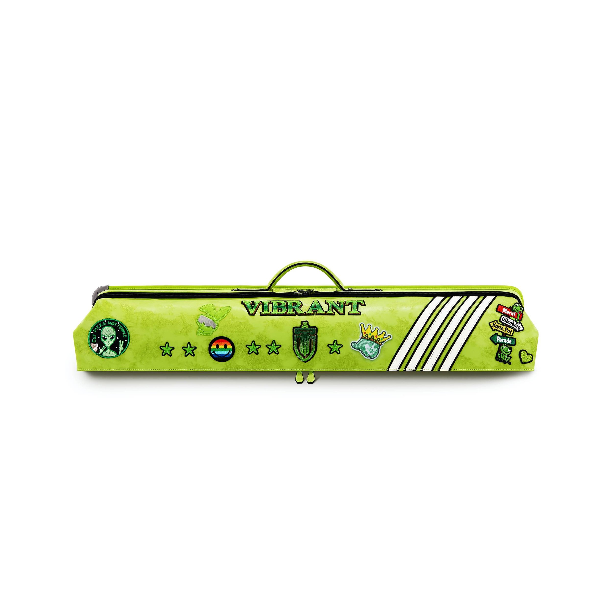 Rainbow cue bag-Apple Green