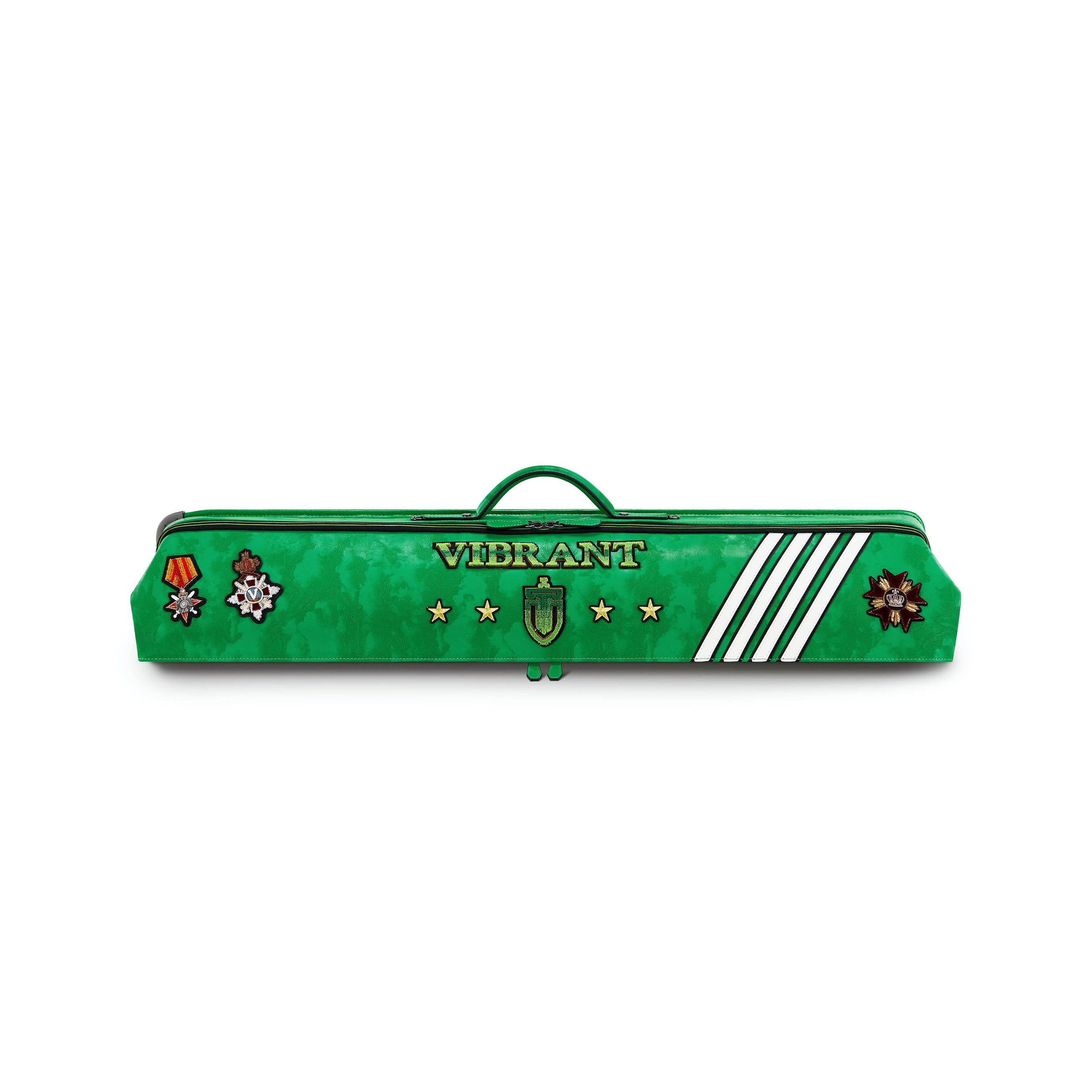 Rainbow cue bag-Parrot Green