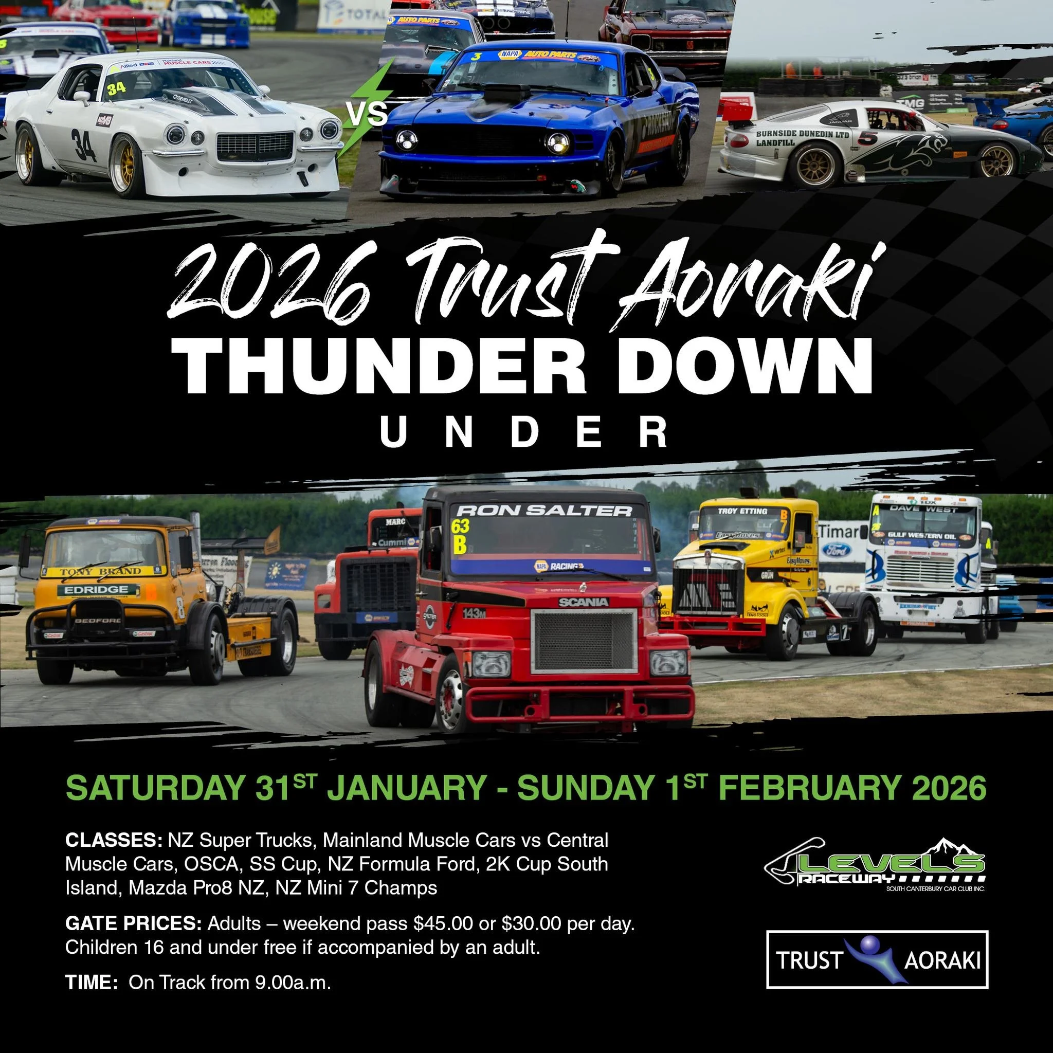 🏁 GIVEAWAY TIME 🏁

We&rsquo;ve got 2 x DOUBLE PASSES to give away to the Aoraki Thunder Down Under Race Weekend!

Draftline is a proud supporter of the South Canterbury Car Club and sponsor of Levels Raceway, so keep an eye out for our name on the 