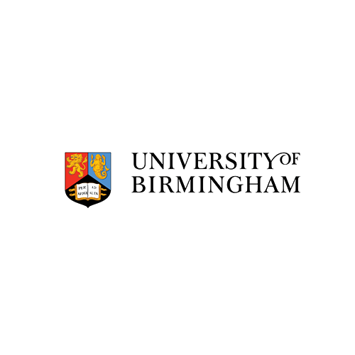 University of Birmingham logo with shield emblem and text.