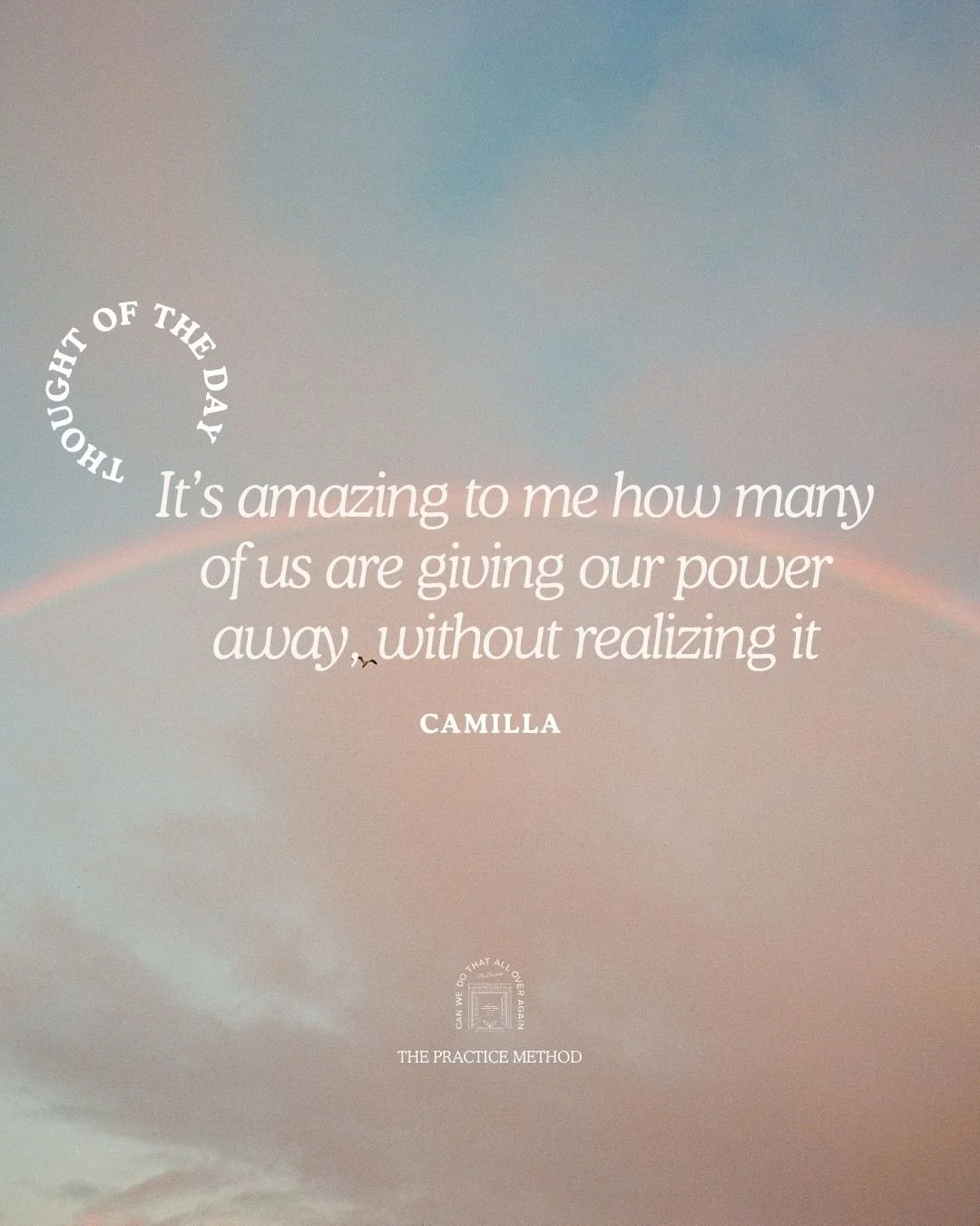 Let's reclaim.
Let's regain.
Yes you can!
You are stronger than you know.

Practice That!
#thePractice