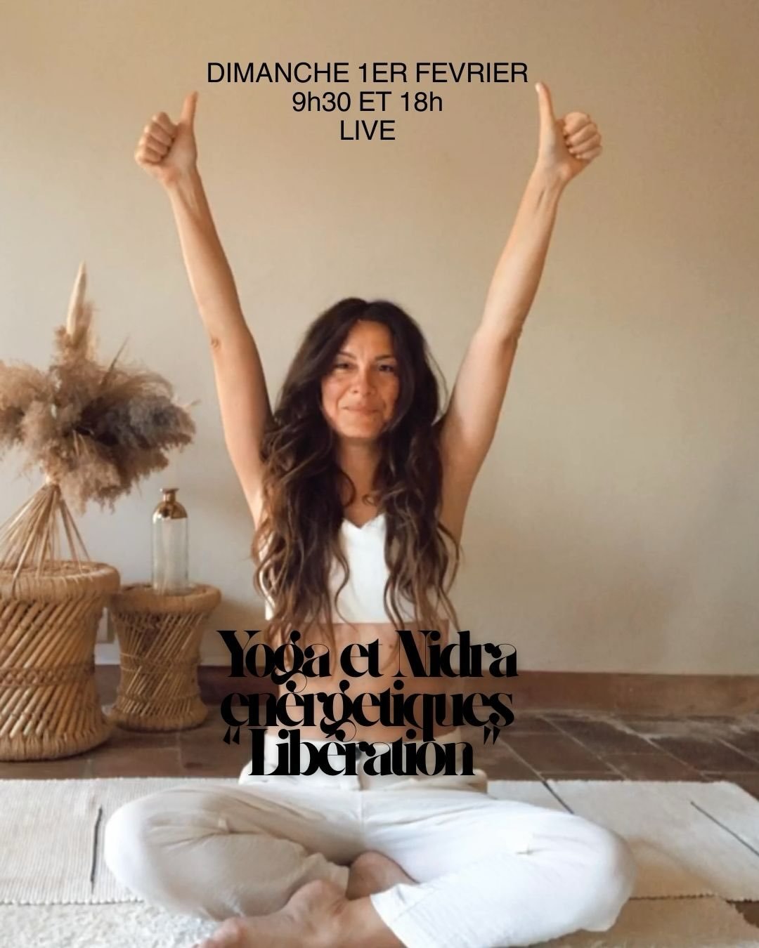 Rdv demain dimanche : 🧘🏼&zwj;♀️🎶👁️🎴

Au programme, d&egrave;s 9h30, mouvements, respirations pour activer l&rsquo;&eacute;nergie vitale, trouver de la clart&eacute; et connecter &agrave; la joie !

Puis, je vous emm&egrave;nerai dans voyage hypn