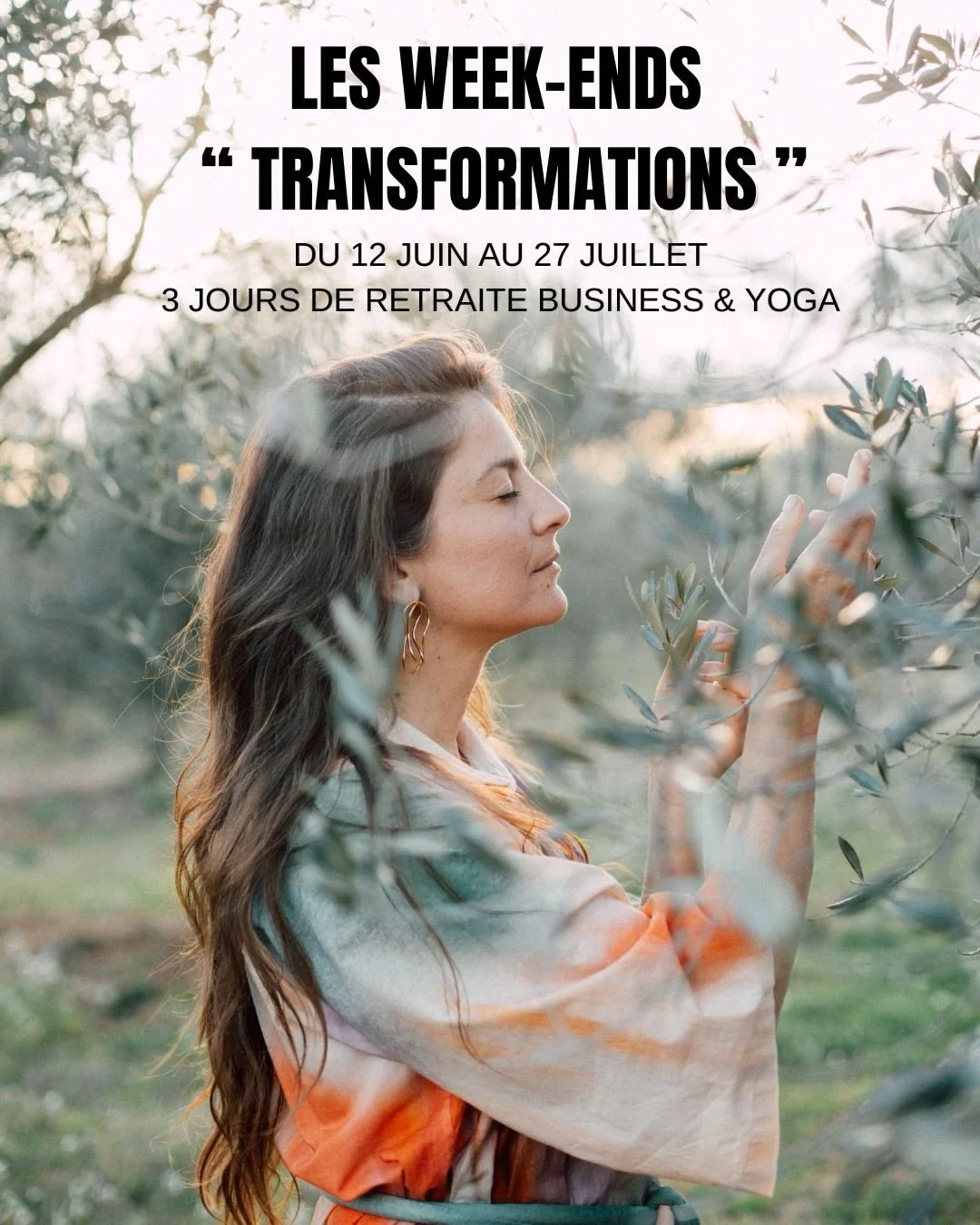 Ces s&eacute;jours sont magiques et profond&eacute;ment transformateurs.
Pour vous, pour votre projet !
3 jours de pratiques puissantes autour de s&eacute;ances de yoga &eacute;nerg&eacute;tique et chamanique : Vinyasa, Yin &amp; Nidra.
D&rsquo;un so
