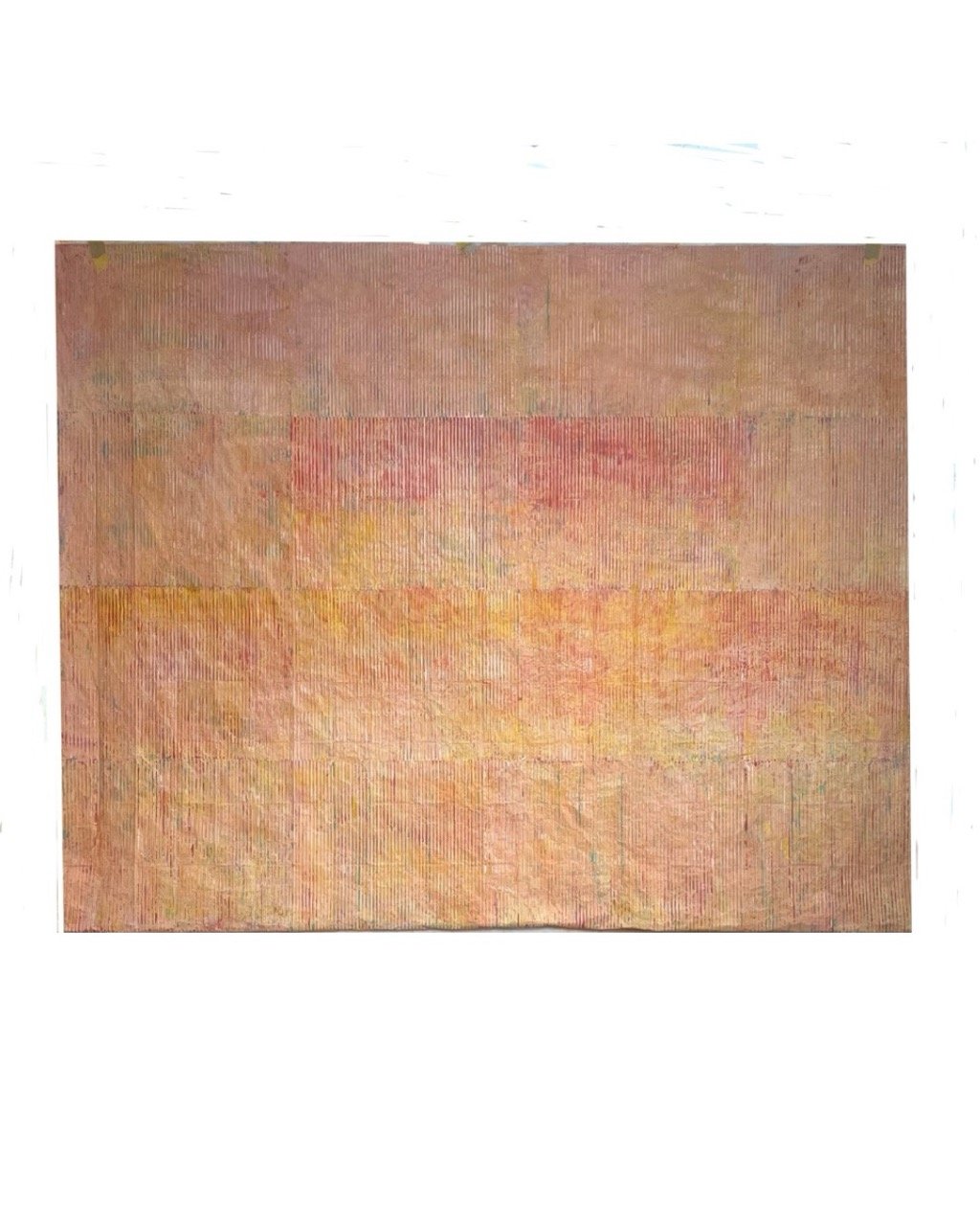 decomposition on orange 150x100 cm